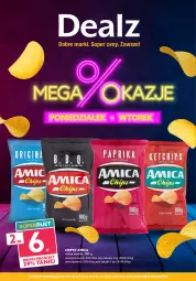 Gazetka promocyjna Dealz - MEGA OKAZJE
poniedziałek - wtorek - Gazetka - ważna od 06.07 do 06.07.2021 - strona 1 - produkty: Chipsy, Amica