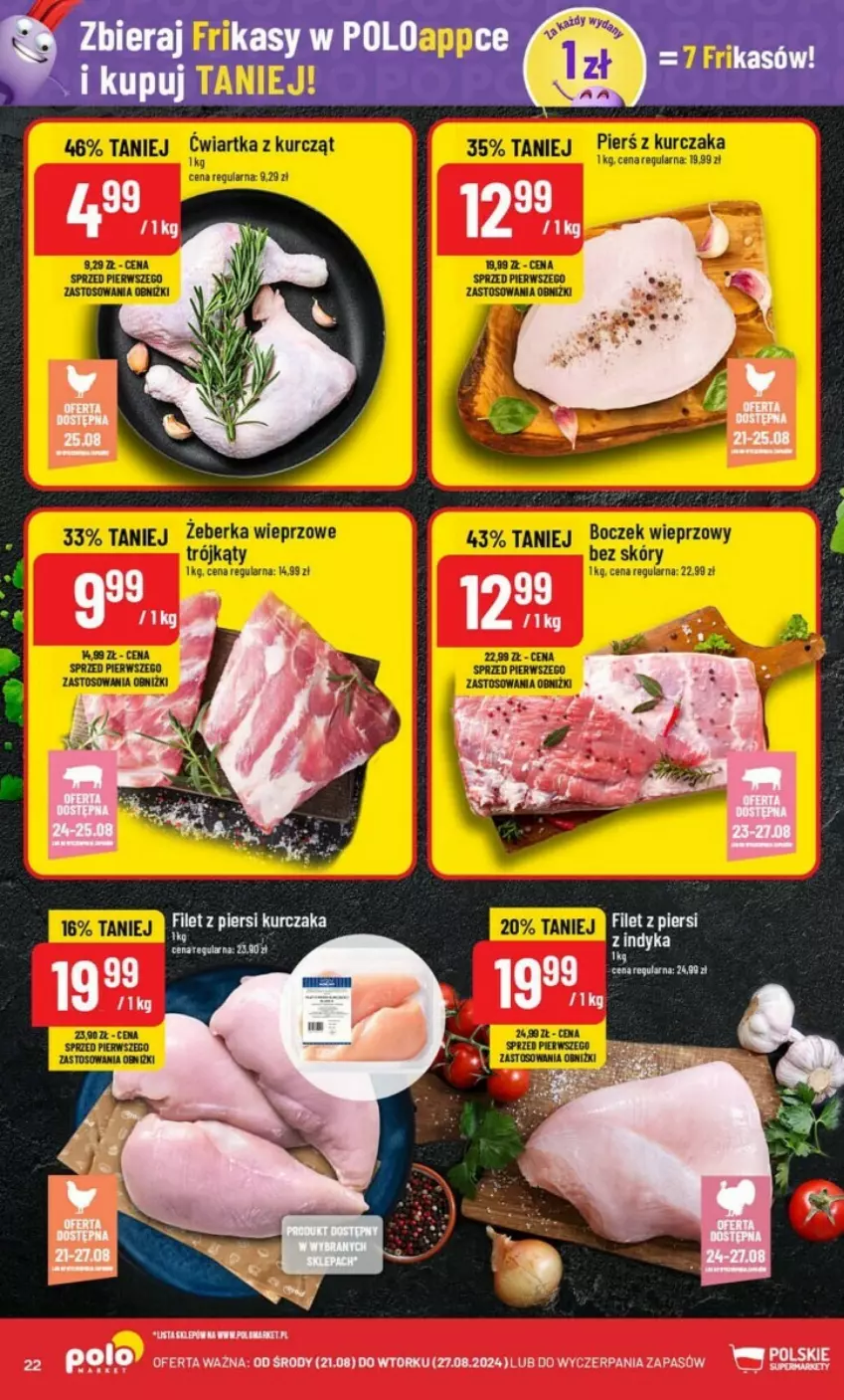 Gazetka promocyjna PoloMarket - ważna 21.08 do 27.08.2024 - strona 15 - produkty: Filet z piersi kurczaka, Kurczak