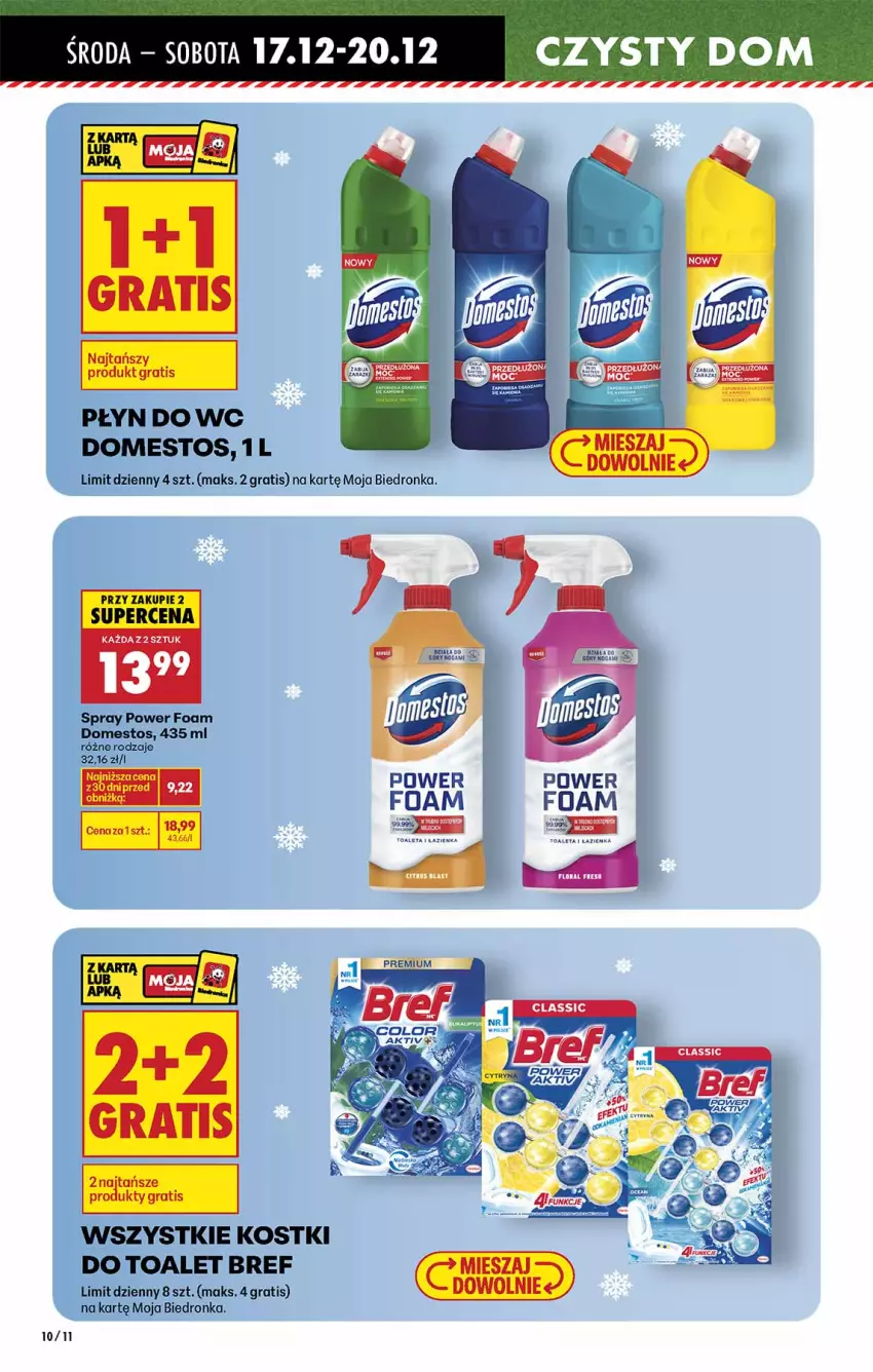 Gazetka promocyjna Biedronka - Gazetka - ważna 17.12 do 24.12.2025 - strona 10 - produkty: Bref, Domestos, Gra, LG, Płyn do wc