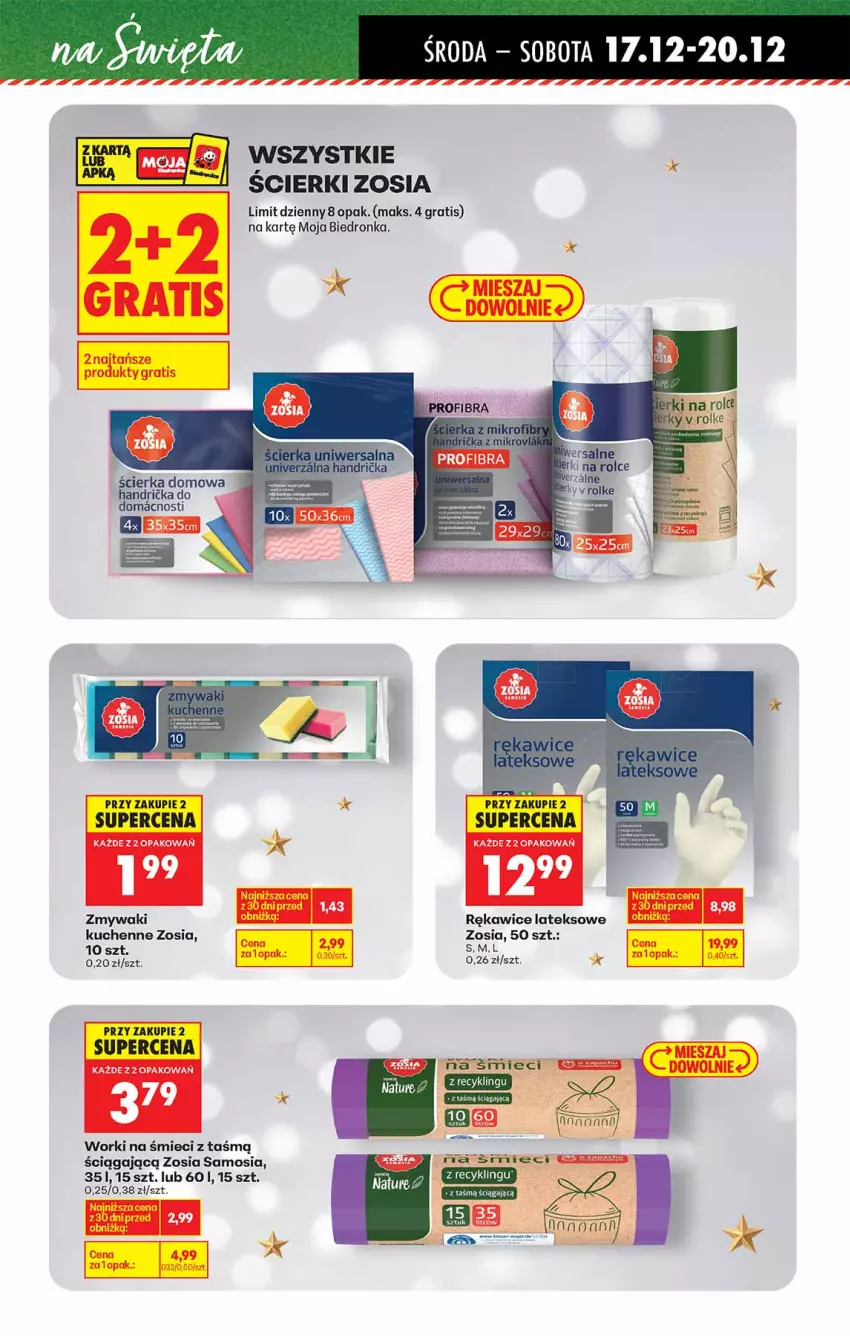 Gazetka promocyjna Biedronka - Gazetka - ważna 17.12 do 24.12.2025 - strona 13 - produkty: Fa, Gra, Rękawice, Rękawice lateksowe, Worki na śmiec, Worki na śmieci
