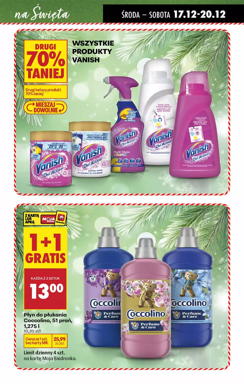 Gazetka promocyjna Biedronka - Gazetka - ważna 17.12 do 24.12.2025 - strona 5 - produkty: Coccolino, Vanish