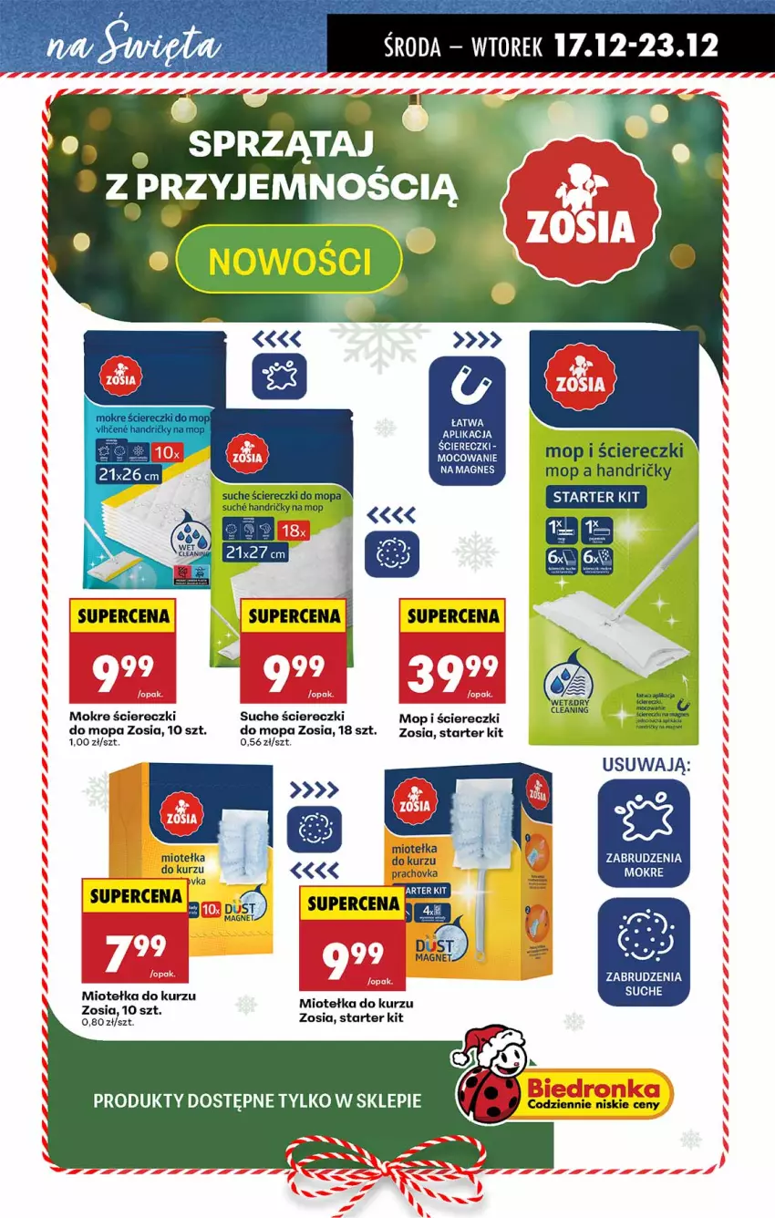 Gazetka promocyjna Biedronka - Gazetka - ważna 17.12 do 24.12.2025 - strona 9 - produkty: Mop
