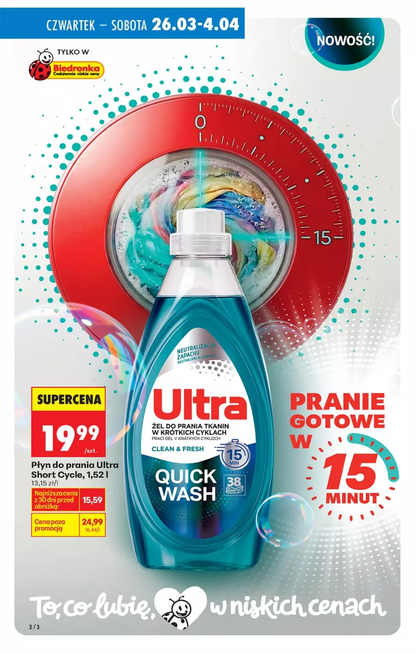 Gazetka promocyjna Biedronka - Gazetka - ważna 26.03 do 02.04.2026 - strona 2 - produkty: Płyn do prania