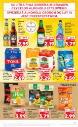 Gazetka promocyjna Kaufland - OFERTA TYGODNIA - Gazetka - ważna od 11.08 do 11.08.2021 - strona 29 - produkty: Piwa, Piwo, Koc, Gra, Somersby, Chipsy, Tyskie, Chrupki, Piwo jasne, Przysnacki, Lorenz, Okocim, Captain Jack