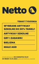 Gazetka promocyjna Netto - Akcesoria i dodatki - Gazetka - ważna od 31.01 do 31.01.2024 - strona 1 - produkty: Gry, Bielizna