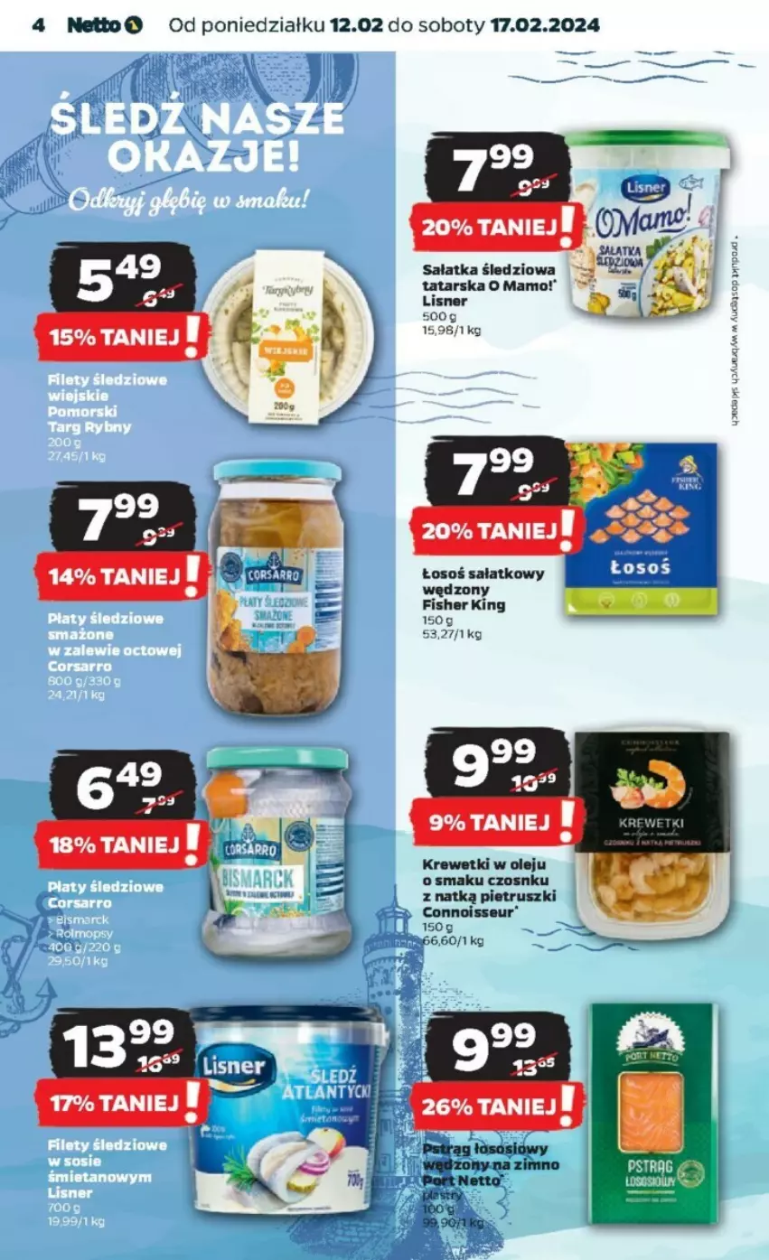 Gazetka promocyjna Netto - ważna 12.02 do 17.02.2024 - strona 20 - produkty: Krewetki, Lisner, Olej, Sałat, Sałatka