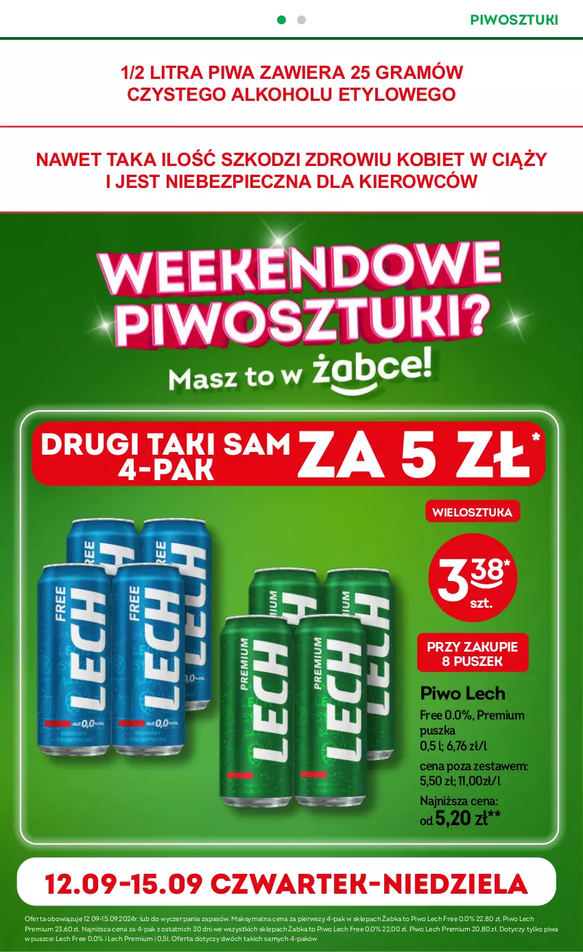 Gazetka promocyjna Żabka - ważna 27.06 do 30.09.2024 - strona 18 - produkty: Gra, Lech Premium, Piec, Piwa, Piwo