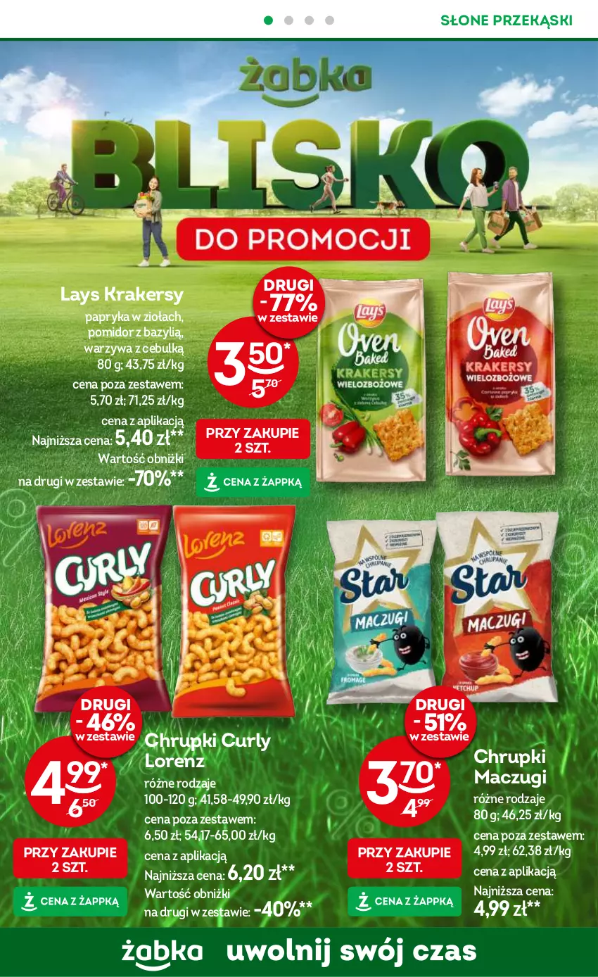 Gazetka promocyjna Żabka - ważna 27.06 do 30.09.2024 - strona 36 - produkty: Bazyl, Chrupki, Krakersy, Lorenz, Papryka, Warzywa