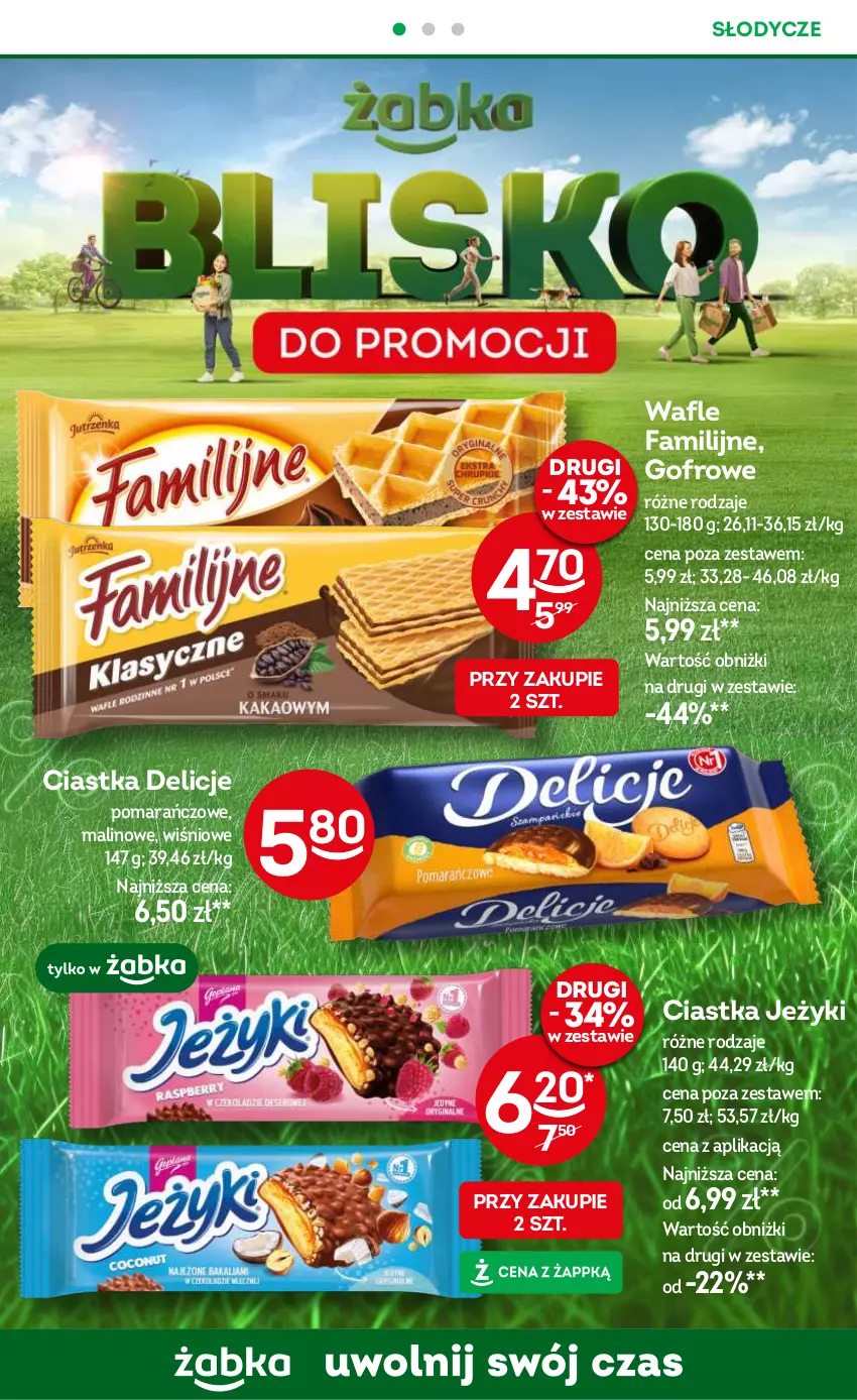 Gazetka promocyjna Żabka - ważna 27.06 do 30.09.2024 - strona 40 - produkty: Ciastka, Delicje, Fa, Jeżyki, Wafle