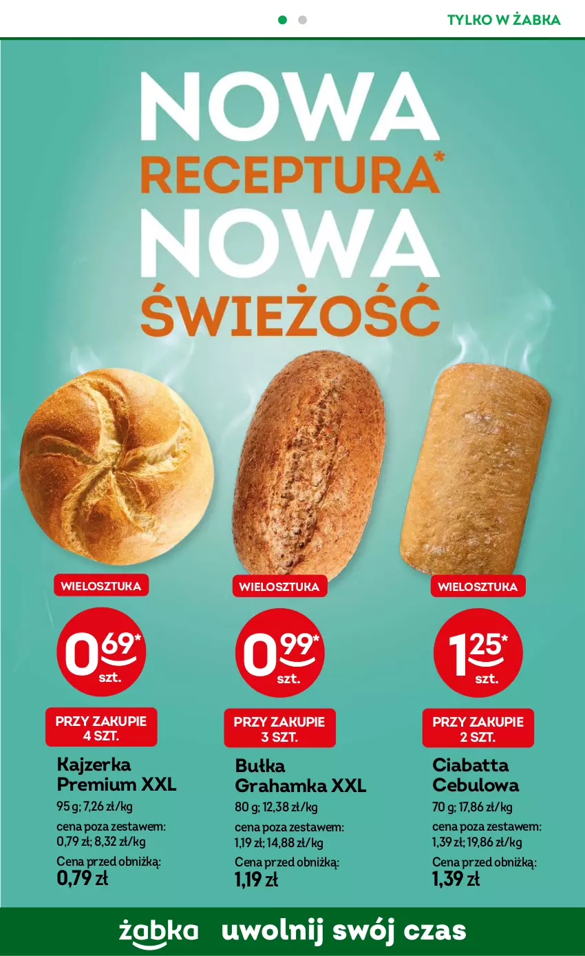 Gazetka promocyjna Żabka - ważna 27.06 do 30.09.2024 - strona 50 - produkty: Bułka, Bułka grahamka, Ciabatta, Gra, Kajzerka