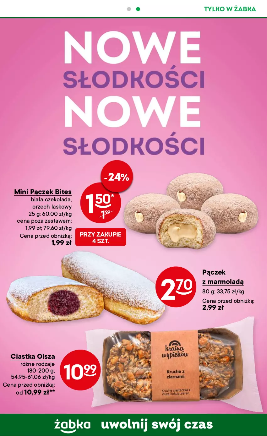 Gazetka promocyjna Żabka - ważna 27.06 do 30.09.2024 - strona 51 - produkty: Ciastka, Czekolada, Mola, Pączek