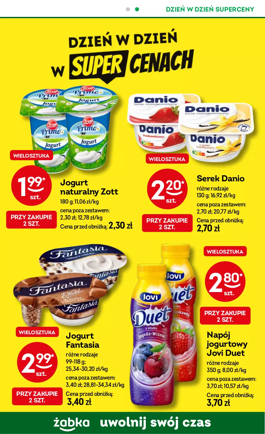 Gazetka promocyjna Żabka - ważna 27.06 do 30.09.2024 - strona 53 - produkty: Danio, Fa, Fanta, Jogurt, Jogurt naturalny, Napój, Napój jogurtowy, Ser, Serek, Zott