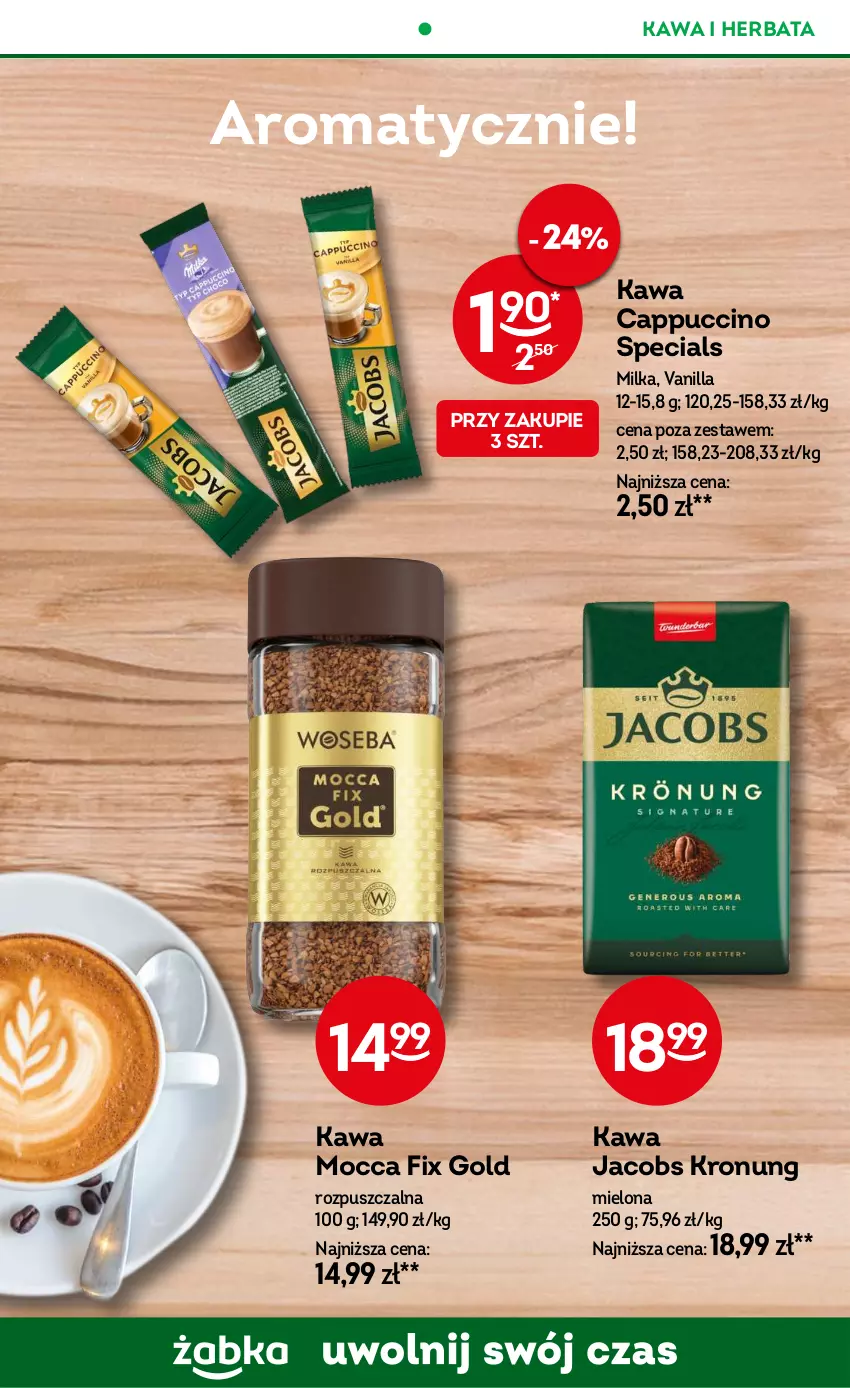 Gazetka promocyjna Żabka - ważna 27.06 do 30.09.2024 - strona 68 - produkty: Cappuccino, Herbata, Jacobs, Kawa, Milka, Mocca Fix Gold