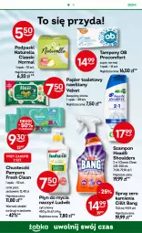 Gazetka promocyjna Żabka - Gazetka - ważna od 30.09 do 30.09.2024 - strona 70 - produkty: Ludwik, Naturell, Do mycia naczyń, Pampers, Papier, Cillit Bang, Płyn do mycia naczyń, Tampony, Papier toaletowy, Velvet, Chusteczki, Szampon, Podpaski, Płyn do mycia, Naturella