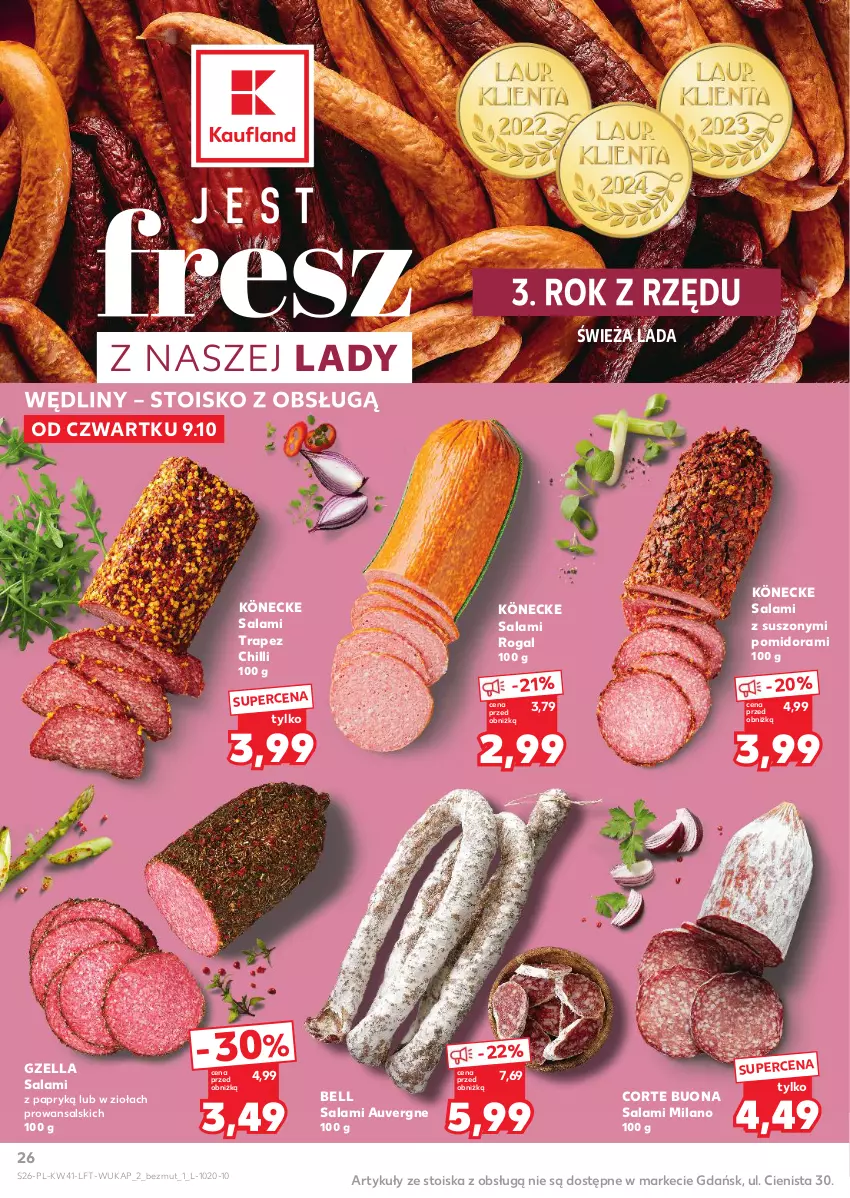 Gazetka promocyjna Kaufland - Gazetka tygodnia - ważna 09.10 do 15.10.2025 - strona 26 - produkty: Bell, Rogal, Salami