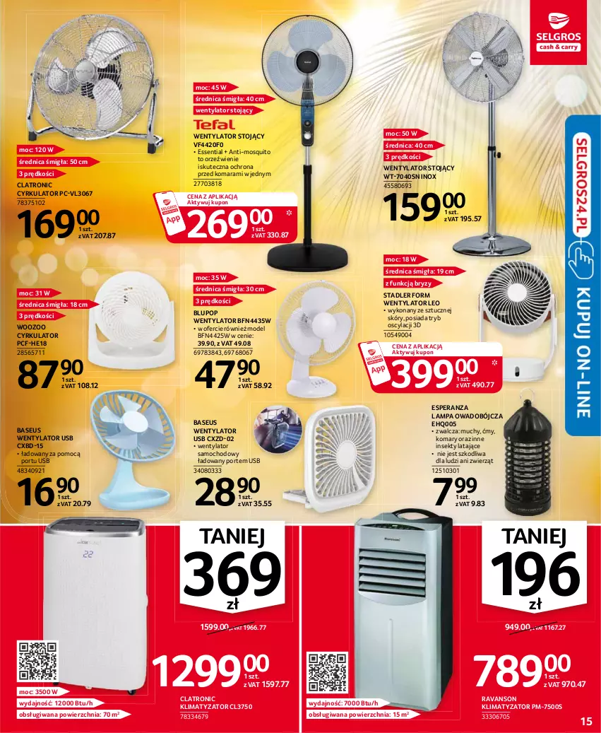 Gazetka promocyjna Selgros - Oferta przemysłowa - ważna 22.07 do 04.07.2021 - strona 15 - produkty: Lampa, Por