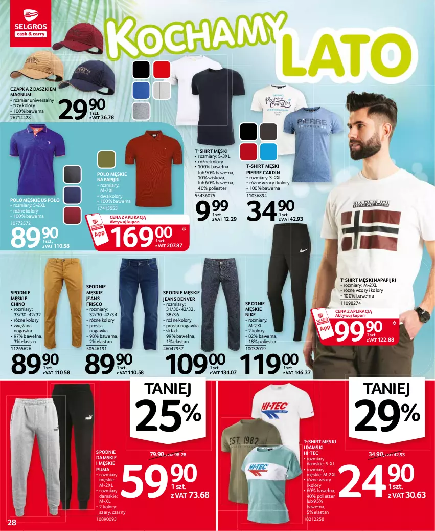 Gazetka promocyjna Selgros - Oferta przemysłowa - ważna 22.07 do 04.07.2021 - strona 28 - produkty: Czapka, Hi-Tec, Nike, Pierre Cardin, Puma, Spodnie, T-shirt, Wełna