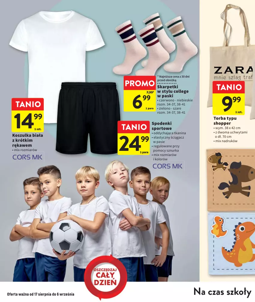 Gazetka promocyjna Intermarche - Gazetka Intermarche - ważna 17.08 do 06.09.2023 - strona 12 - produkty: Kosz, Koszulka, Por, Sport, Torba