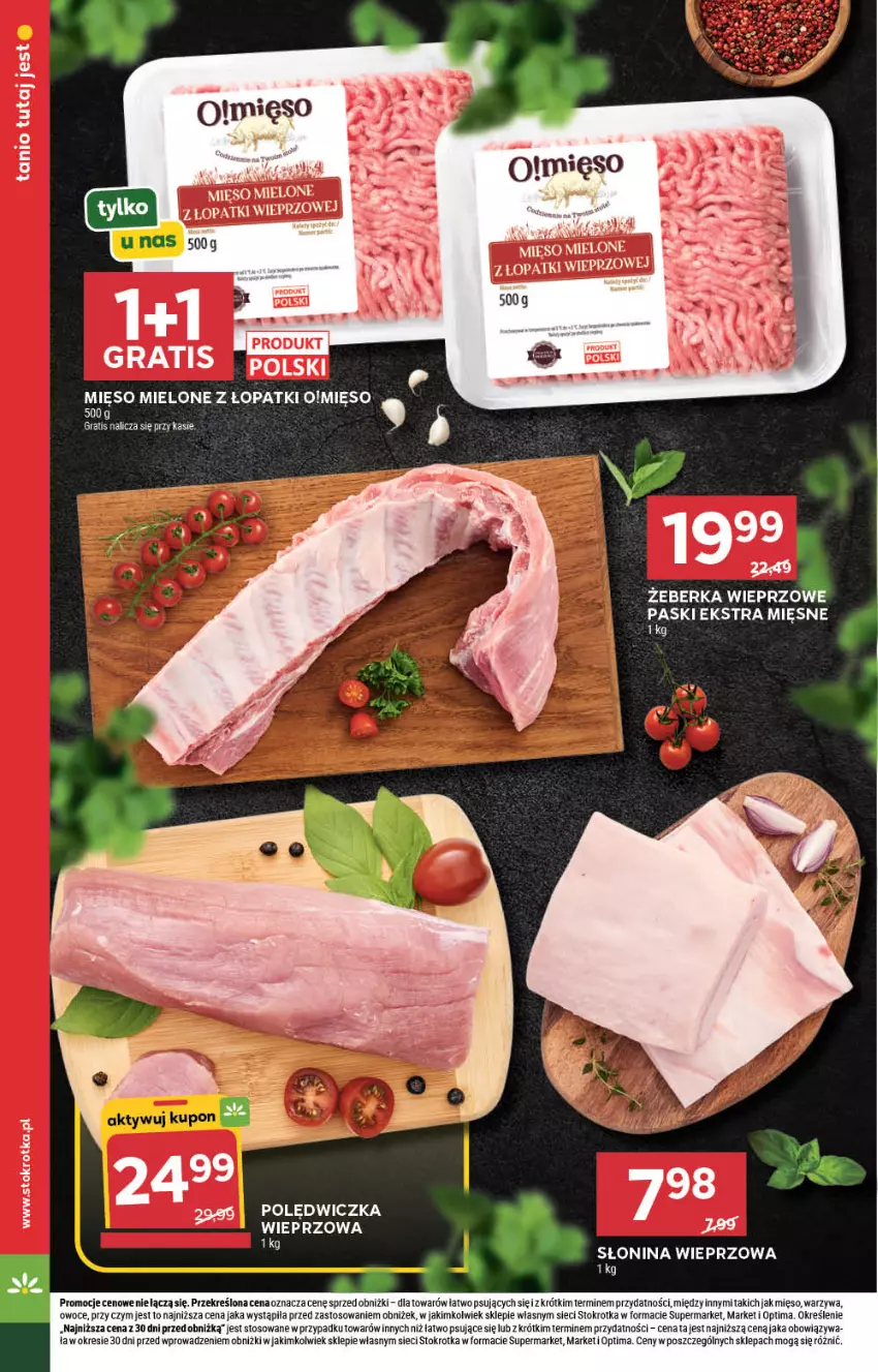 Gazetka promocyjna Stokrotka - Supermarket - ważna 08.10 do 14.10.2026 - strona 16 - produkty: LG, Mięso, Mięso mielone, Optima, Owoce, Warzywa