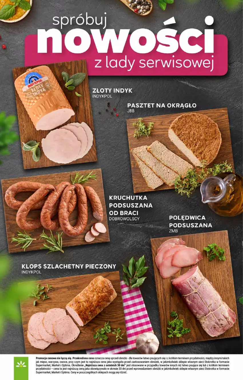 Gazetka promocyjna Stokrotka - Supermarket - ważna 08.10 do 14.10.2026 - strona 18 - produkty: Mięso, Optima, Owoce, Pasztet, Piec, Polędwica, Ser, Warzywa