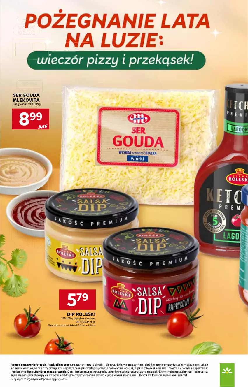 Gazetka promocyjna Stokrotka - Supermarket - ważna 21.08 do 27.08.2025 - strona 10 - produkty: Gouda, Mięso, Mleko, Mlekovita, Owoce, Ser, Sok, Warzywa