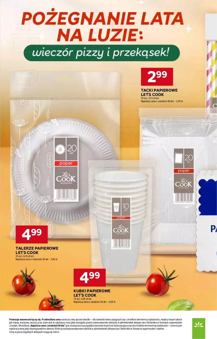 Gazetka promocyjna Stokrotka - Supermarket - ważna 21.08 do 27.08.2025 - strona 12 - produkty: Mięso, Owoce, Papier, Sok, Talerz, Warzywa