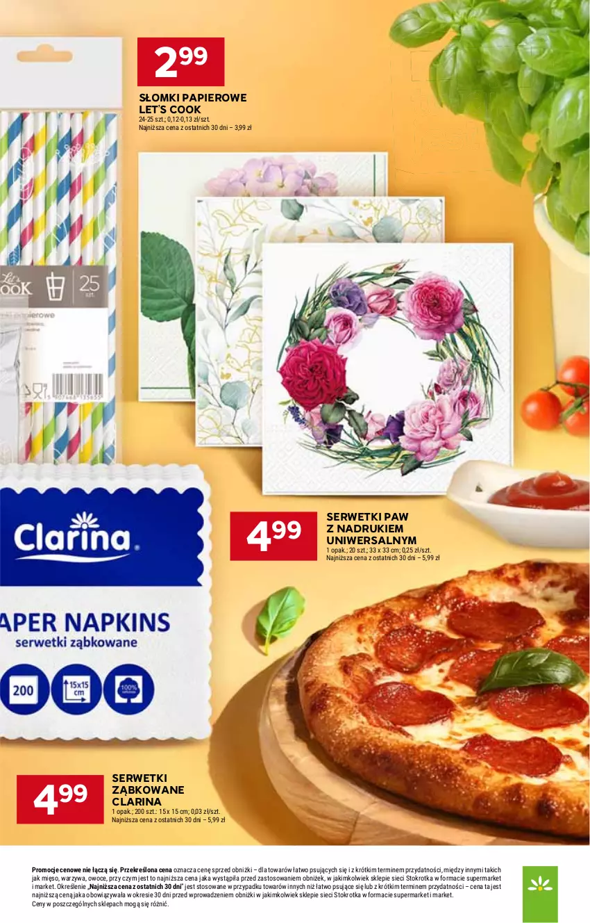 Gazetka promocyjna Stokrotka - Supermarket - ważna 21.08 do 27.08.2025 - strona 13 - produkty: Mięso, Owoce, Papier, Ser, Serwetki, Warzywa