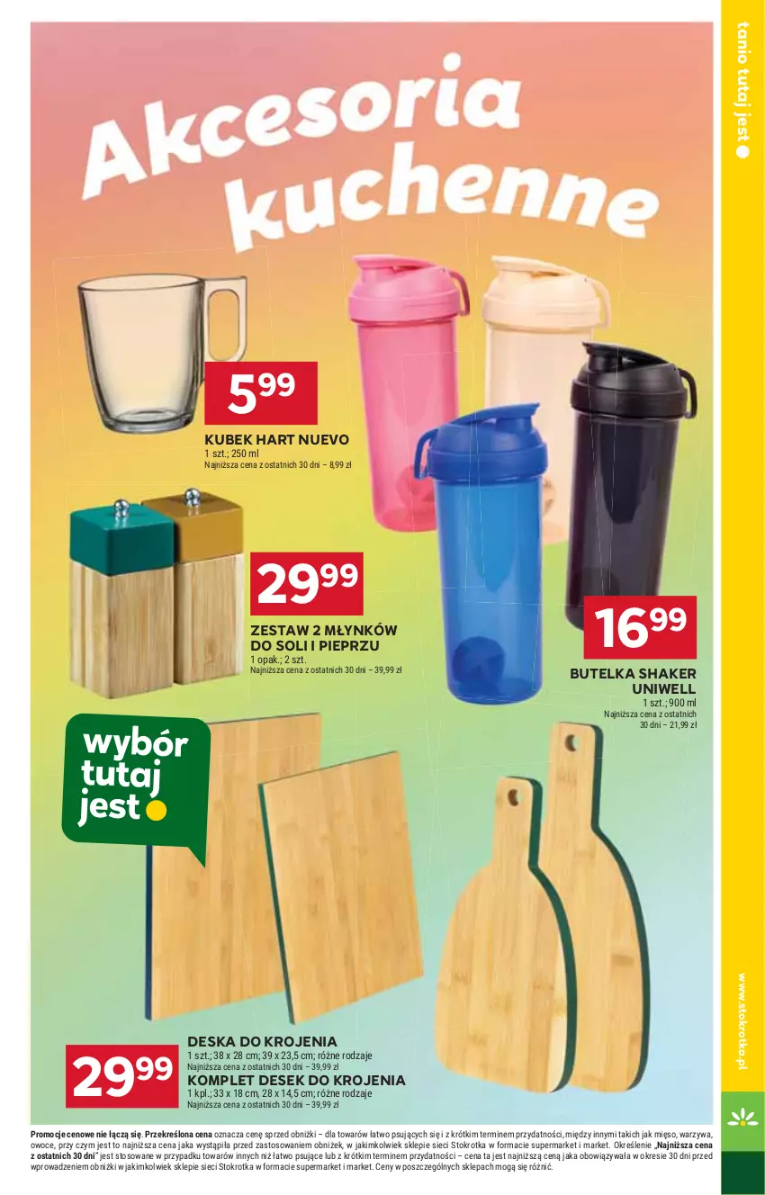 Gazetka promocyjna Stokrotka - Supermarket - ważna 21.08 do 27.08.2025 - strona 43 - produkty: Deska do krojenia, Kubek, Mięso, Owoce, Pieprz, Warzywa