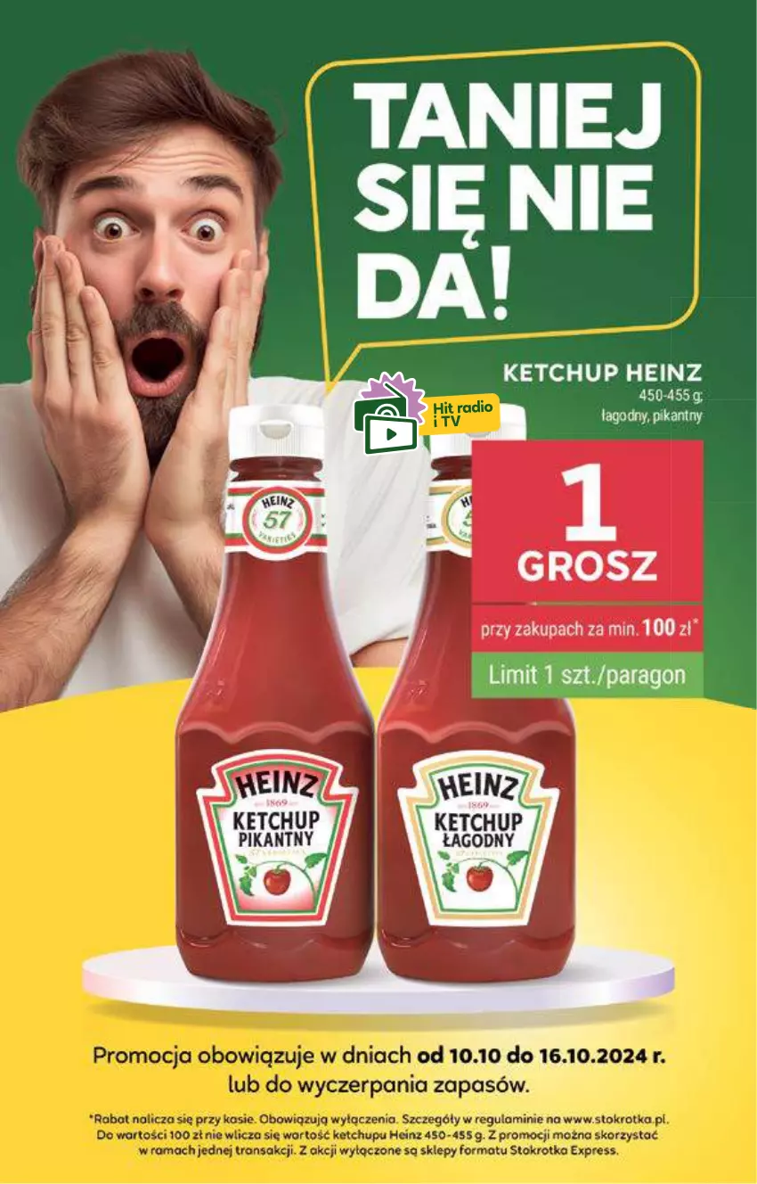 Gazetka promocyjna Stokrotka - Supermarket - ważna 10.10 do 16.10.2024 - strona 2 - produkty: Fa, Heinz, Ketchup