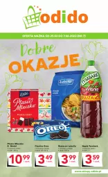 Gazetka promocyjna Odido - Dobre OKAZJE - Gazetka - ważna od 07.04 do 07.04.2022 - strona 1 - produkty: Lubella, Makaron, Ciastka, Bell, Mleczko, Tymbark, Ptasie mleczko, E. Wedel, Bella, Napój, Oreo