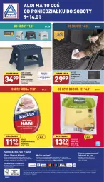 Gazetka promocyjna Aldi - Pełny katalog - Gazetka - ważna od 14.01 do 14.01.2023 - strona 28 - produkty: Krakus, Mata ochronna, Ser, Por, Hofburger, O Bag, O nas, Szynka konserwowa, Szynka, Taboret, Burger, Biuro, Taboret składany, Gouda