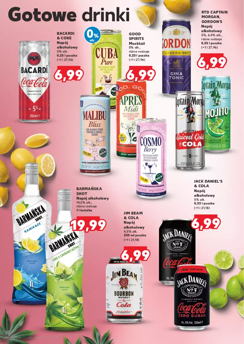 Gazetka promocyjna Kaufland - Barek Kauflandu - ważna 30.04 do 14.05.2025 - strona 20 - produkty: Bacardi, Captain Morgan, Jim Beam, Napój