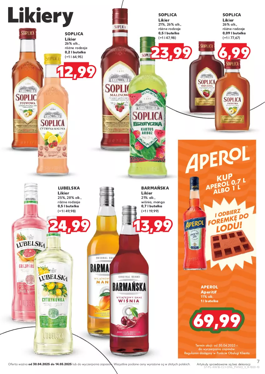 Gazetka promocyjna Kaufland - Barek Kauflandu - ważna 30.04 do 14.05.2025 - strona 7 - produkty: Aperol, Likier, Mango, Soplica