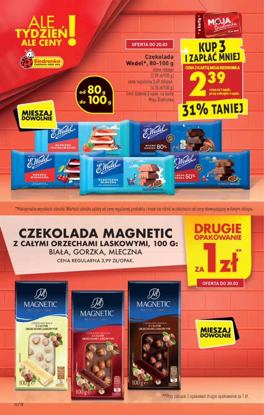 Gazetka promocyjna Biedronka - W tym tygodniu - ważna 18.03 do 24.03.2021 - strona 12 - produkty: Czekolada, Fa, LANA, LG