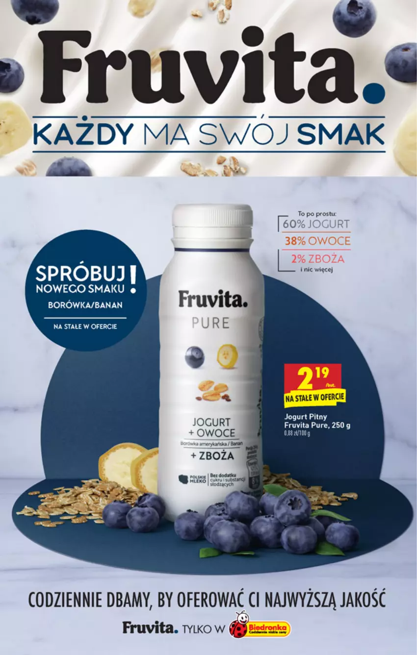 Gazetka promocyjna Biedronka - W tym tygodniu - ważna 18.03 do 24.03.2021 - strona 25 - produkty: Borówka, Jogurt, Jogurt pitny, Pur