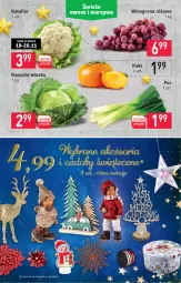 Gazetka promocyjna Stokrotka - Market - Gazetka - ważna od 24.11 do 24.11.2021 - strona 4 - produkty: Kalafior, Por, Kaki, Winogrona, Wino