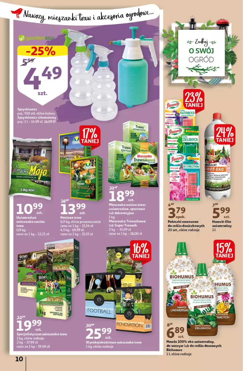 Gazetka promocyjna Auchan - Dzień dobry mój ogrodzie Hipermarkety - ważna 17.03 do 30.03.2022 - strona 10 - produkty: Biohumus, Mus, Nawóz, Por, Tran