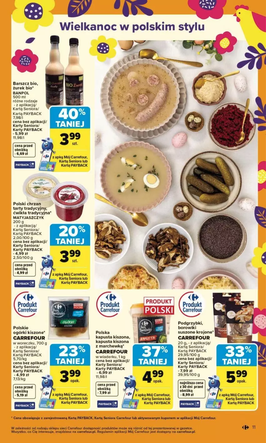 Gazetka promocyjna Carrefour - Gazetka Carrefour, Market od poniedziałku! - ważna 23.03 do 29.03.2026 - strona 17 - produkty: Borowiki, Chrzan, Podgrzybki