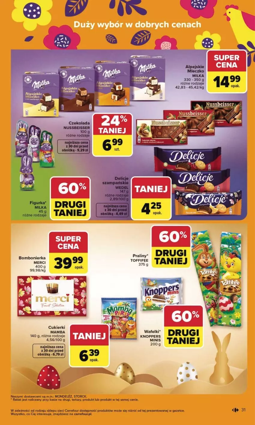 Gazetka promocyjna Carrefour - Gazetka Carrefour, Market od poniedziałku! - ważna 23.03 do 29.03.2026 - strona 37 - produkty: Cukier, Cukierki, Mamba, Merci, Praliny