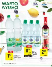 Gazetka promocyjna Intermarche - Letni Targ Marek - Gazetka - ważna od 23.08 do 23.08.2021 - strona 16 - produkty: Napój gazowany, Syrop, Woda mineralna, Woda, Napój
