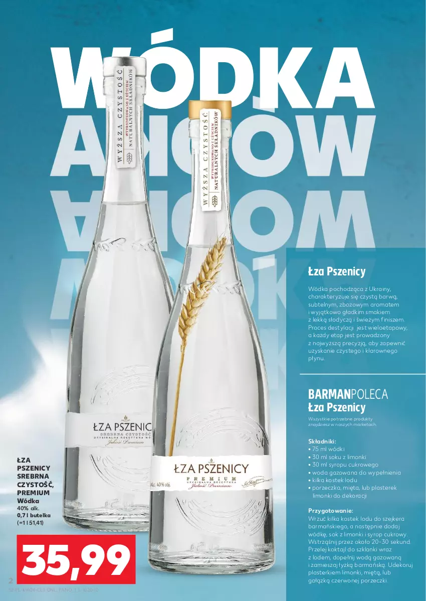 Gazetka promocyjna Kaufland - Barek Kauflandu - ważna 12.06 do 25.06.2025 - strona 2 - produkty: Lanki, Mięta, Plasterki, Por, Sok, Stek, Syrop, Szejker, Woda, Woda gazowana, Wódka