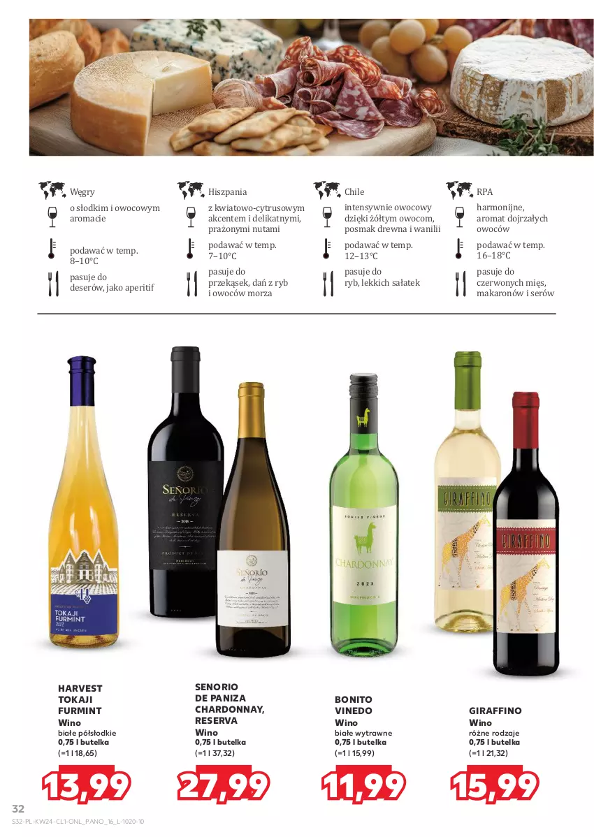 Gazetka promocyjna Kaufland - Barek Kauflandu - ważna 12.06 do 25.06.2025 - strona 32 - produkty: Chardonnay, Deser, Gry, Makaron, Sałat, Ser, Tokaji, Wino, Wino białe
