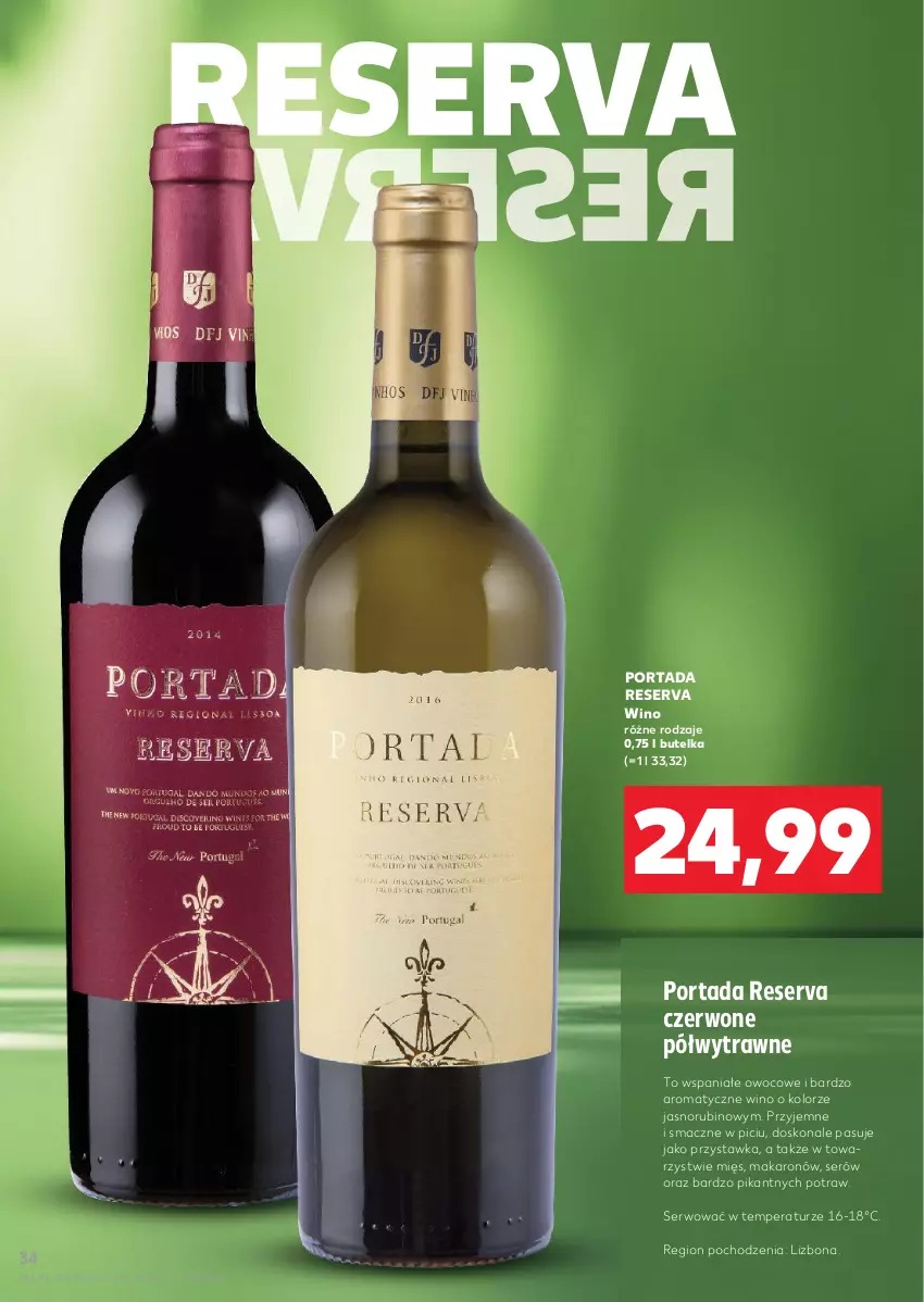 Gazetka promocyjna Kaufland - Barek Kauflandu - ważna 12.06 do 25.06.2025 - strona 34 - produkty: Makaron, Por, Portada, Rubin, Ser, Wino