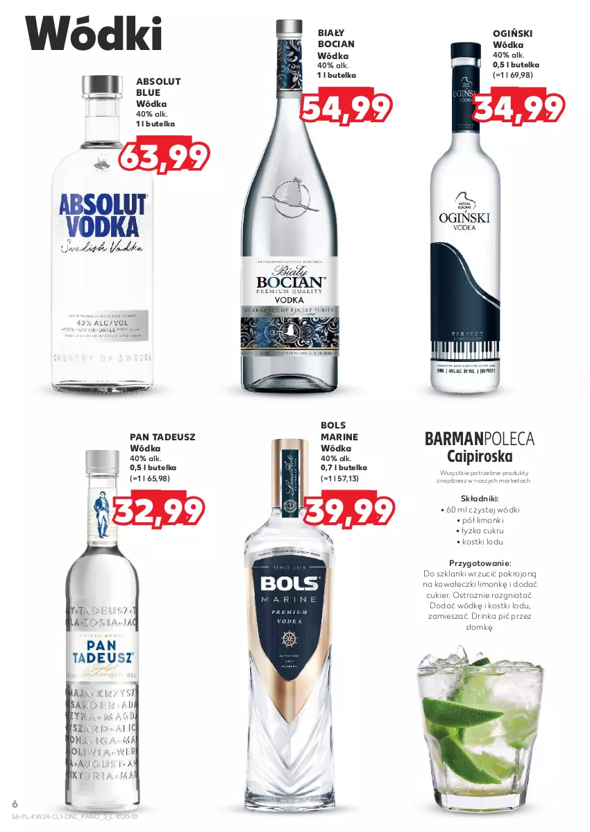 Gazetka promocyjna Kaufland - Barek Kauflandu - ważna 12.06 do 25.06.2025 - strona 6 - produkty: Absolut, Biały Bocian, Bols, Cukier, Inka, Kawa, Lanki, Ogiński, Wódka