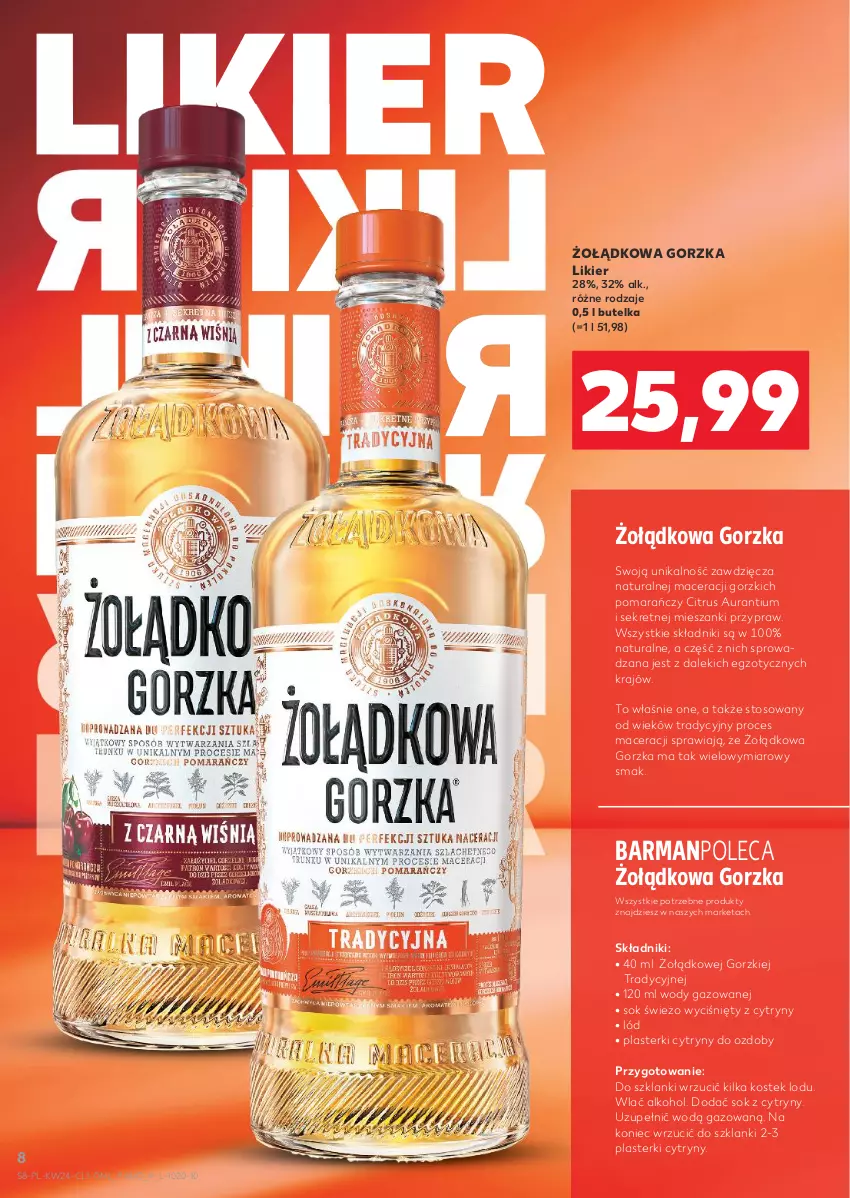 Gazetka promocyjna Kaufland - Barek Kauflandu - ważna 12.06 do 25.06.2025 - strona 8 - produkty: Acer, Cytryny, Kret, Lanki, Likier, Plasterki, Sok, Stek