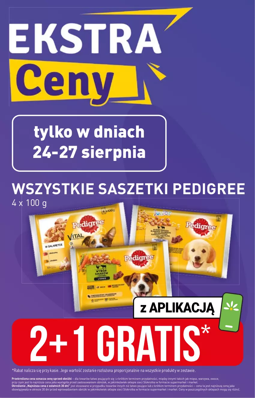 Gazetka promocyjna Stokrotka - Supermarket - ważna 24.08 do 30.08.2023 - strona 17 - produkty: Gra, Pedigree, Por