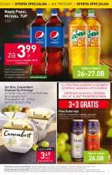 Gazetka promocyjna Stokrotka - Supermarket - Gazetka - ważna od 30.08 do 30.08.2023 - strona 3 - produkty: Piwa, Piwo, Warzywa, Ser, Por, Gra, 7up, Brie, Mirinda, Pepsi, Camembert, Owoce, Napój, Mięso