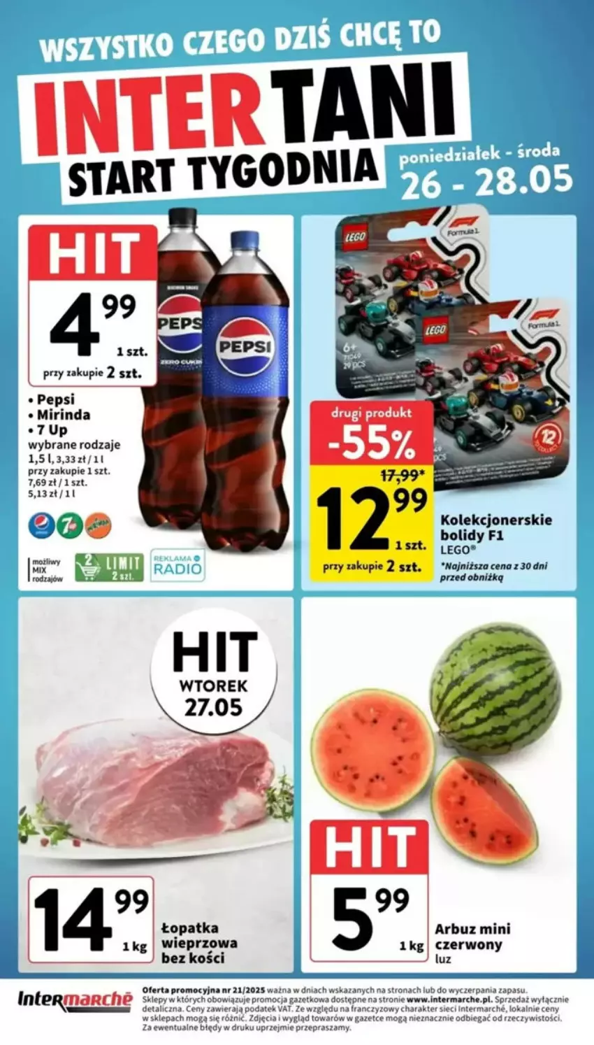 Gazetka promocyjna Intermarche - ważna 22.05 do 28.05.2025 - strona 30 - produkty: LEGO, Mirinda, Pepsi