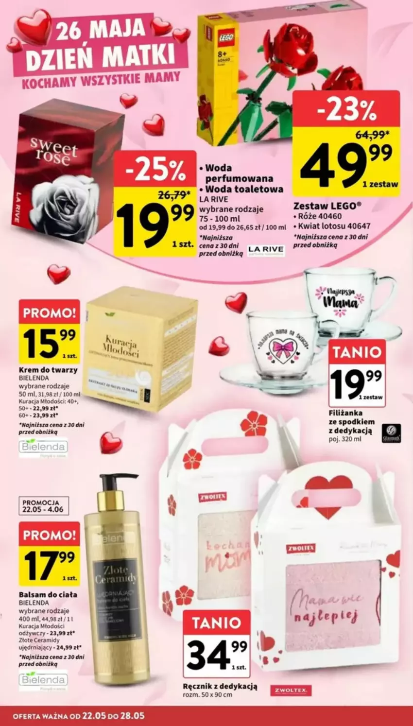 Gazetka promocyjna Intermarche - ważna 22.05 do 28.05.2025 - strona 4 - produkty: Balsam do ciała, Bielenda, Fa, Filiżanka, Koc, Krem do twarzy, La Rive, LEGO, Perfum, Ręcznik, Woda, Woda perfumowana, Woda toaletowa