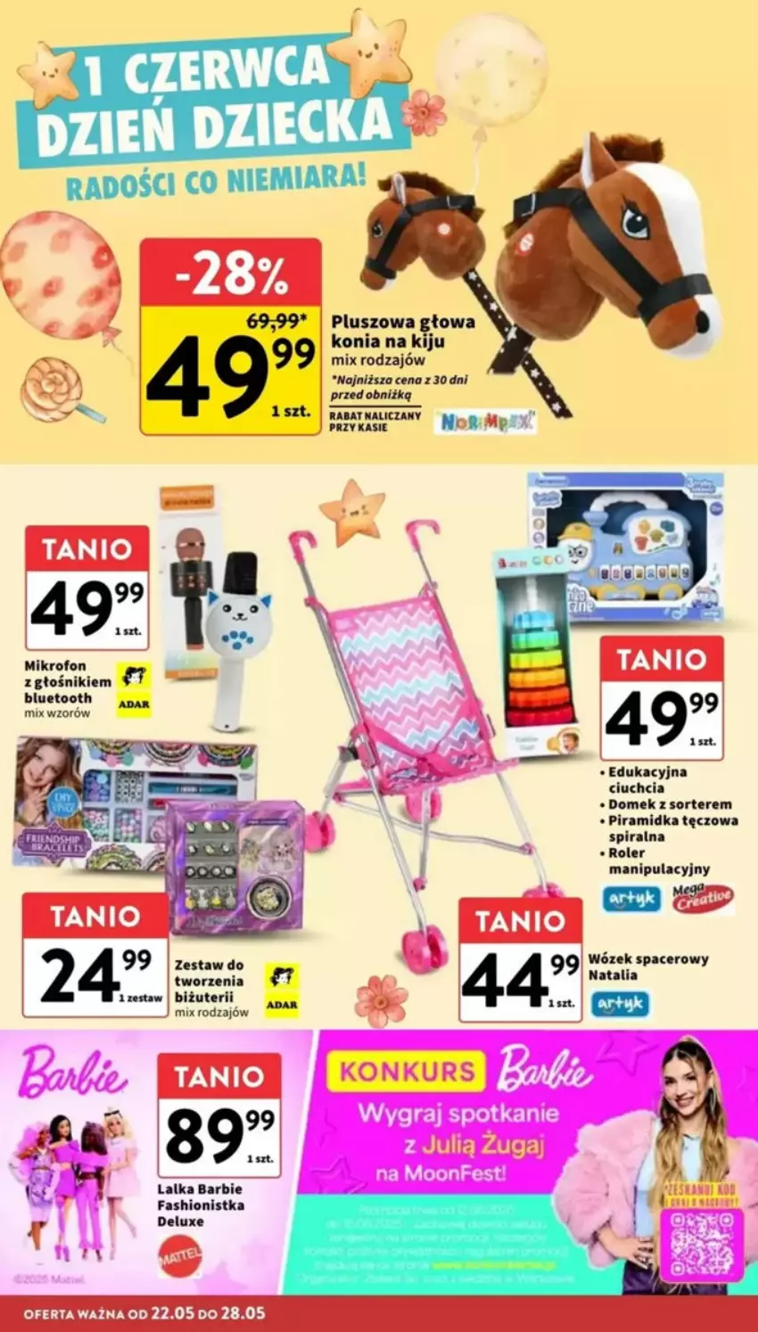 Gazetka promocyjna Intermarche - ważna 22.05 do 28.05.2025 - strona 6 - produkty: Acer, Barbie, Fa, Głośnik, Lalka, Mikrofon, Wózek